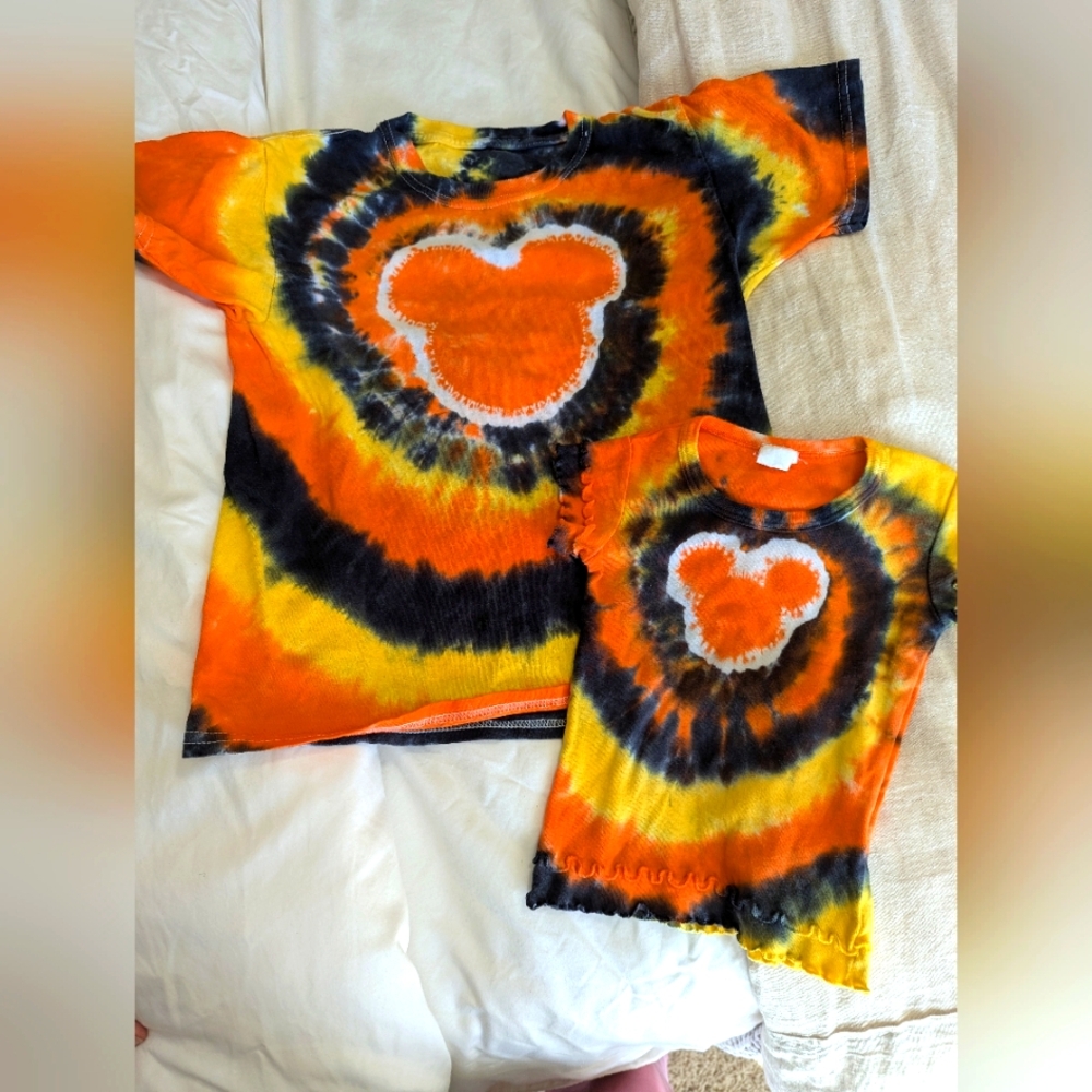 Disney Tie Dyed Shirt 2 R Matching Size 10 Available